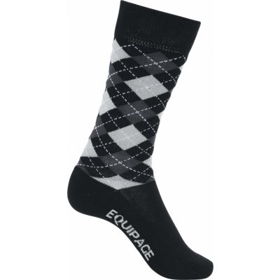 Equipage ponožky Lax Argyle pár černé – Zboží Dáma