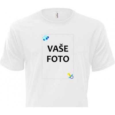 Tričko s fotkou rámeček DUDLÍk modrý Unisex střih FOTOpošťák – Sleviste.cz