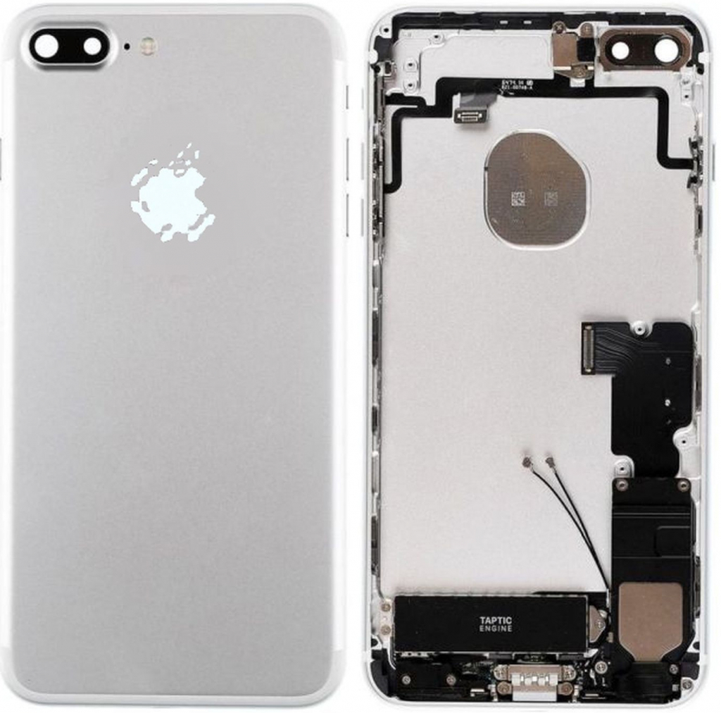 Kryt Apple iPhone 7 Plus Zadní Housing s Malými Díly stříbrný