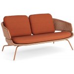 Jati Kebon Nízké sofa/pohovka Phil, Kebon, umělý ratan červený Urban Glow bez polstrů – Hledejceny.cz