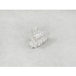 Malý kovový skřipec s kamínkem Barva: stříbrná – Zboží Dáma