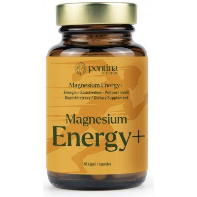 Pontina Nutrition Magnesium ENERGY 160 kapslí – Hledejceny.cz