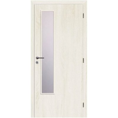 Solodoor L2 sklo, 60 P, 650 × 1985 mm, fólie, pravé, Andorra white, prosklené 12040505801 – Zboží Mobilmania