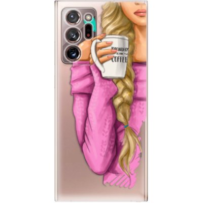Pouzdro iSaprio - My Coffe and Blond Girl Samsung Galaxy Note 20 Ultra – Zboží Mobilmania