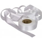 Atlasová stuha bílá, šíře 24 mm, délka 20 m – Zboží Dáma