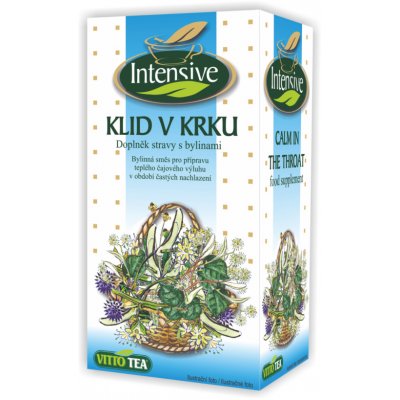 Vitto Tea Intensive Klid v krku doplněk stravy s bylinami 20 x 1,5 g