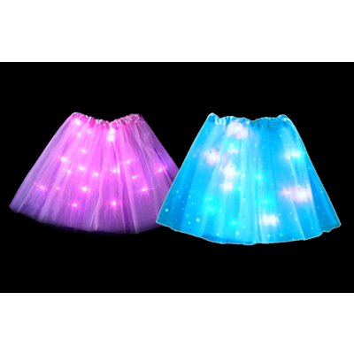 LED svítící sukně PRINCESS růžová