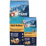 Ontario Adult Medium 7 Fish & Rice 12 kg – Hledejceny.cz