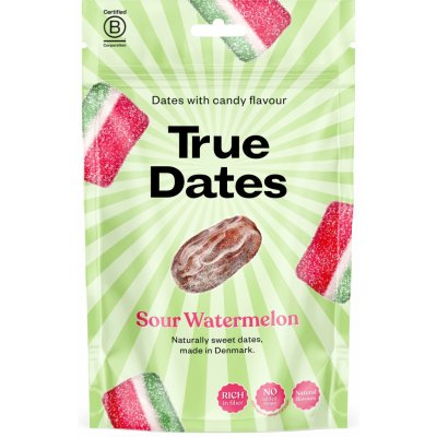 True Dates Datle Sour Watermelon 100 g – Zboží Dáma
