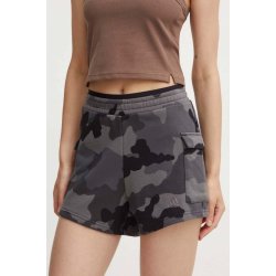 adidas Kraťasy Camo dámské vzorované high waist IX3707 šedá