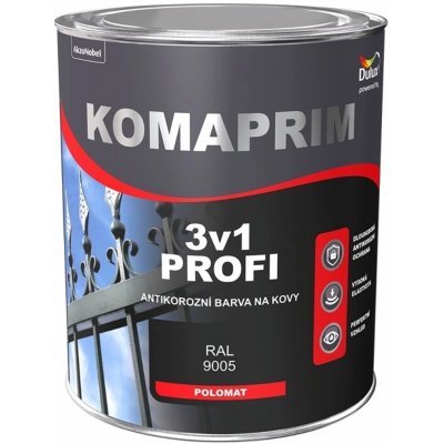Dulux Antikorozní barva na kovy Komaprim 3v1 profi 0,75 l červená – Hledejceny.cz