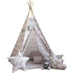 BabyTýpka Dětské teepee Cikcak red grey – Zboží Dáma