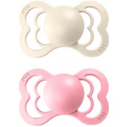 Bibs Supreme silikon Ivory baby pink 2 ks