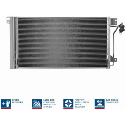 Kondenzátor, klimatizace NISSENS 94604 – Zboží Mobilmania