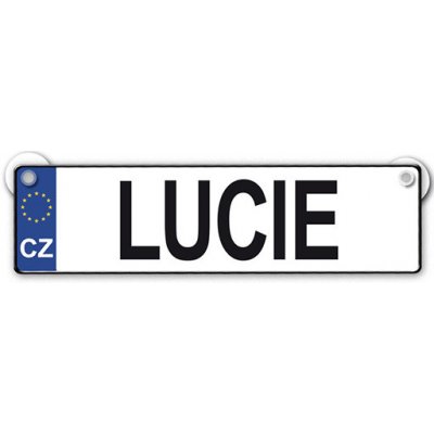 Nekupto Originální SPZ cedulka se jménem LUCIE