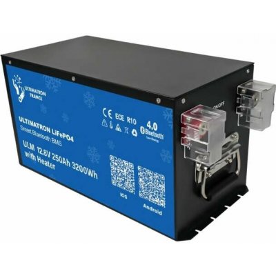 Ultimatron LiFePO4 ULM-12-250H 12,8V 250Ah 3200Wh Smart BMS Bluetooth vyhřívání do 35 °C pod sedadlo – Hledejceny.cz