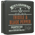 Scottish Fine Soaps Pánský tuhý šampon v plechu Černý pepř a ostropestřec 100 g – Zboží Mobilmania