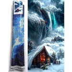 Norimpex Diamantové malování Chata v zimě 80 x 40 cm – Hledejceny.cz