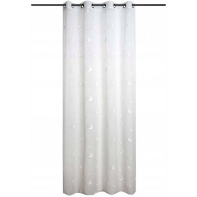 ZÁCLONA POLYESTER S MOTIVEM MĚSÍCE 140 X 260 CM MOŘSKÁ – Hledejceny.cz