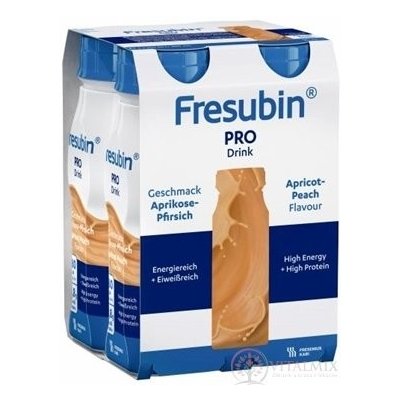 FRESUBIN PRO DRINK PŘÍCHUŤ MERUŇKOVO-BROSKVOVÁ POR SOL 24X200ML – Hledejceny.cz