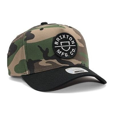 Brixton Crest C MP Snapback Camo / Surplus / Black