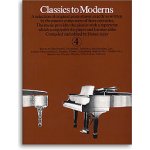 Classics to Moderns 4 brown book 17 skladeb pro mírně pokročilé klavíristy 4+ – Sleviste.cz