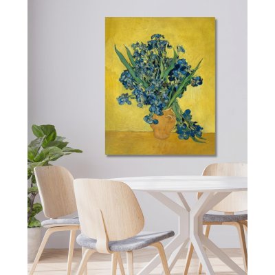 ZUTY Obrazy na stěnu - Vincent van Gogh - Kosatce Rozměr: 40x50 cm, Rámování: vypnuté plátno na rám – Zboží Mobilmania