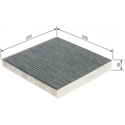 Kabinový filtr BOSCH (BO 1987435518) – Zboží Mobilmania