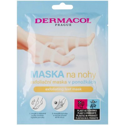 Dermacol Feet Mask Exfoliating exfoliační maska na nohy v podobě ponožek 2 x 15 ml – Zboží Mobilmania