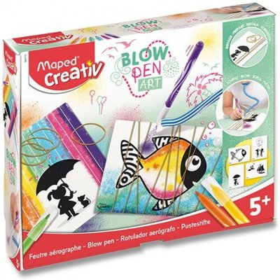 Maped Sada Creativ Blowpen String´Art Foukací pero 6 barev – Hledejceny.cz