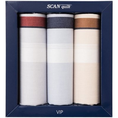 SCANquilt pánské kapesníky VIP 3 ks G112 – Zboží Mobilmania
