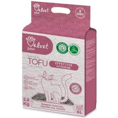 Velvet Paw Tofu s bambusovým uhlím 6 l – Zboží Dáma