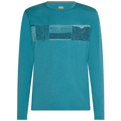 Icebreaker Mens 200 Oasis LS Crewe Elevation Lin Topaz – Hledejceny.cz