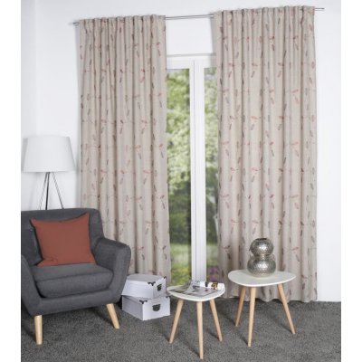 HOME WOHNIDEEN hotový závěs 85331 FOGLIO 0305 seda 245x140 cm (v x s) – Zboží Mobilmania
