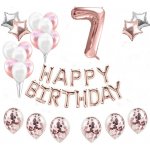 Balónkový set HB rosegold číslo 7 – Zboží Dáma
