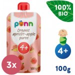 Salvest Põnn SALVEST Ponn BIO Meruňka s jablkem 3 x 100 g – Zboží Mobilmania