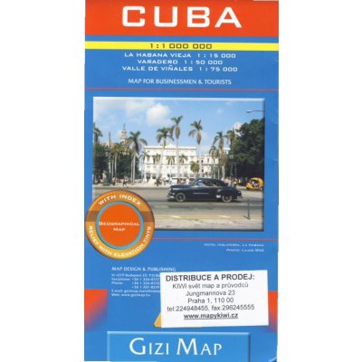 Cuba cestovní mapa 1:1 000 000