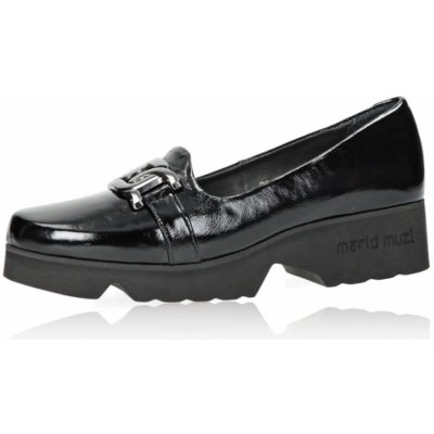 Etimee dámské kožené polobotky černé – Zboží Dáma