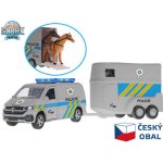 Kids Globe Traffic VW policejní dodávka CZ design 28cm kov zpětný chod – Zboží Mobilmania
