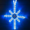 Vánoční osvětlení DecoLED LED světelný motiv hvězda polaris, závěsná, 14 x 25 cm, ledově bílá