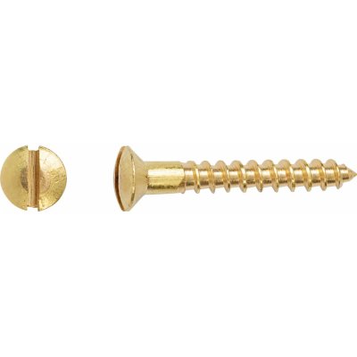 Vrut do dřeva s čočkovou hlavou PZ mosazný 3,5 x 20 mm, 20 ks – Hledejceny.cz