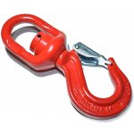Hák vázací otočný s okem a kuličkovým ložiskem, 2,0t, červený lak | Zboží Auto