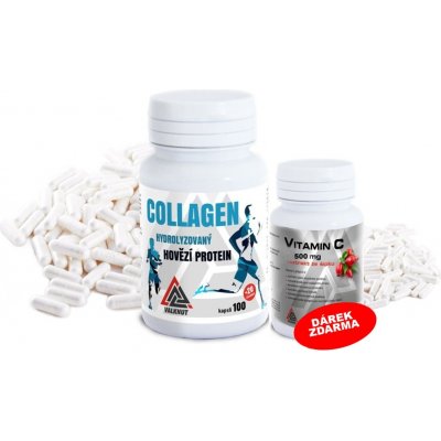 VALKNUT Hovězí Hydrolyzovaný Collagen protein 120 kapslí – Zboží Mobilmania
