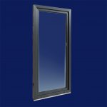 DOMO-OKNA Balkonové dveře jednokřídlé antracit/bílá pravé 60 x 240 cm – Hledejceny.cz