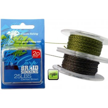 Giants Fishing Carp Braid Sinking 20m camo Brown 35lb