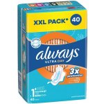 Always Ultra Hygienické Vložky Normal V1 S Křidélky 40 ks – Hledejceny.cz