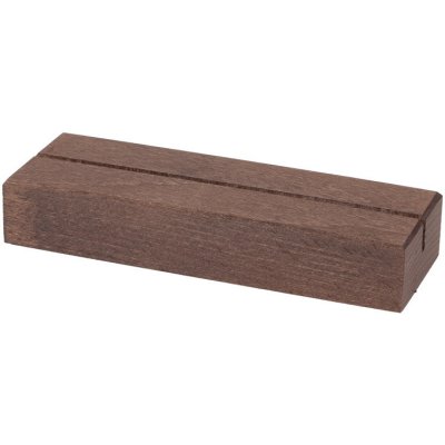 Dřevia Dřevěný stojan na cedulku A6 - 10x5x2 cm Barva: Hnědá – Hledejceny.cz