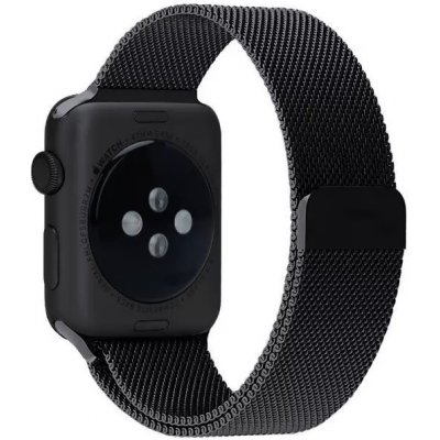 Crested Milánský tah s magnetickým zapínáním pro Apple Watch 42, 44 a 45 mm černý YACZ-Y069 – Zboží Mobilmania