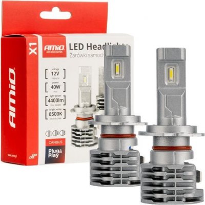 Auto LED žárovky série X1 H7 H18 6500K Canbus AMIO-02966 | Zboží Auto