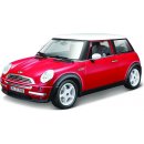 Bburago Mini Cooper 2001 červená 1:18